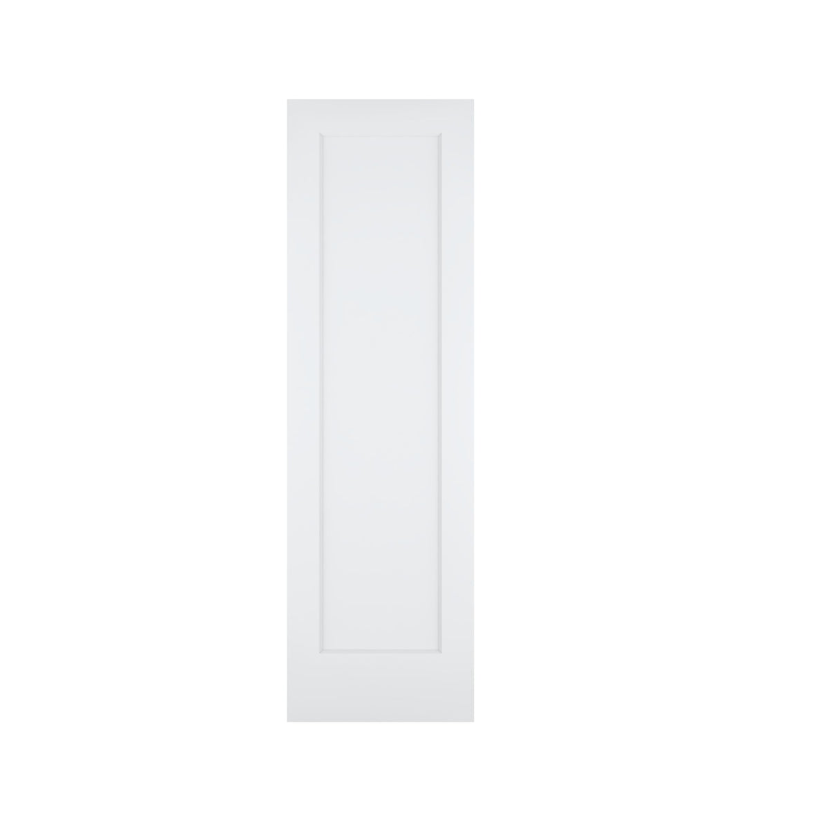 24"x80" 1-Panel Shaker Style White Primed Hollow Core Interior Door Slab H124381