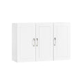 White 3-Door Bathroom Wall Cabinet P922