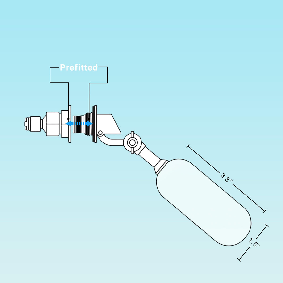 RO/DI Float Valve Kit W38780