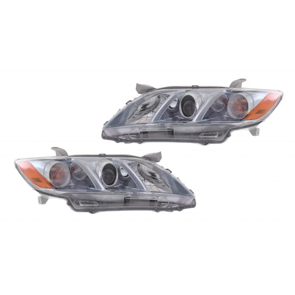 Toyota Camry Hybrid Headlight Assembly 2007 2008 2009 Pair Driver and Passenger Side Y2790