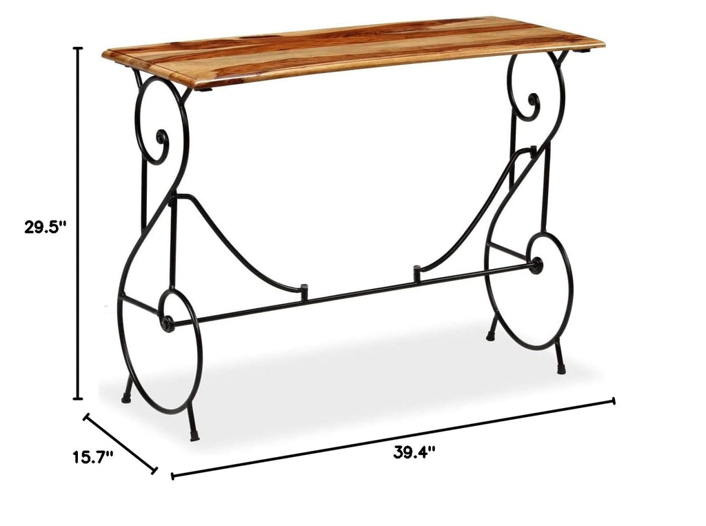 Solid Sheesham Wood Console Table H701105