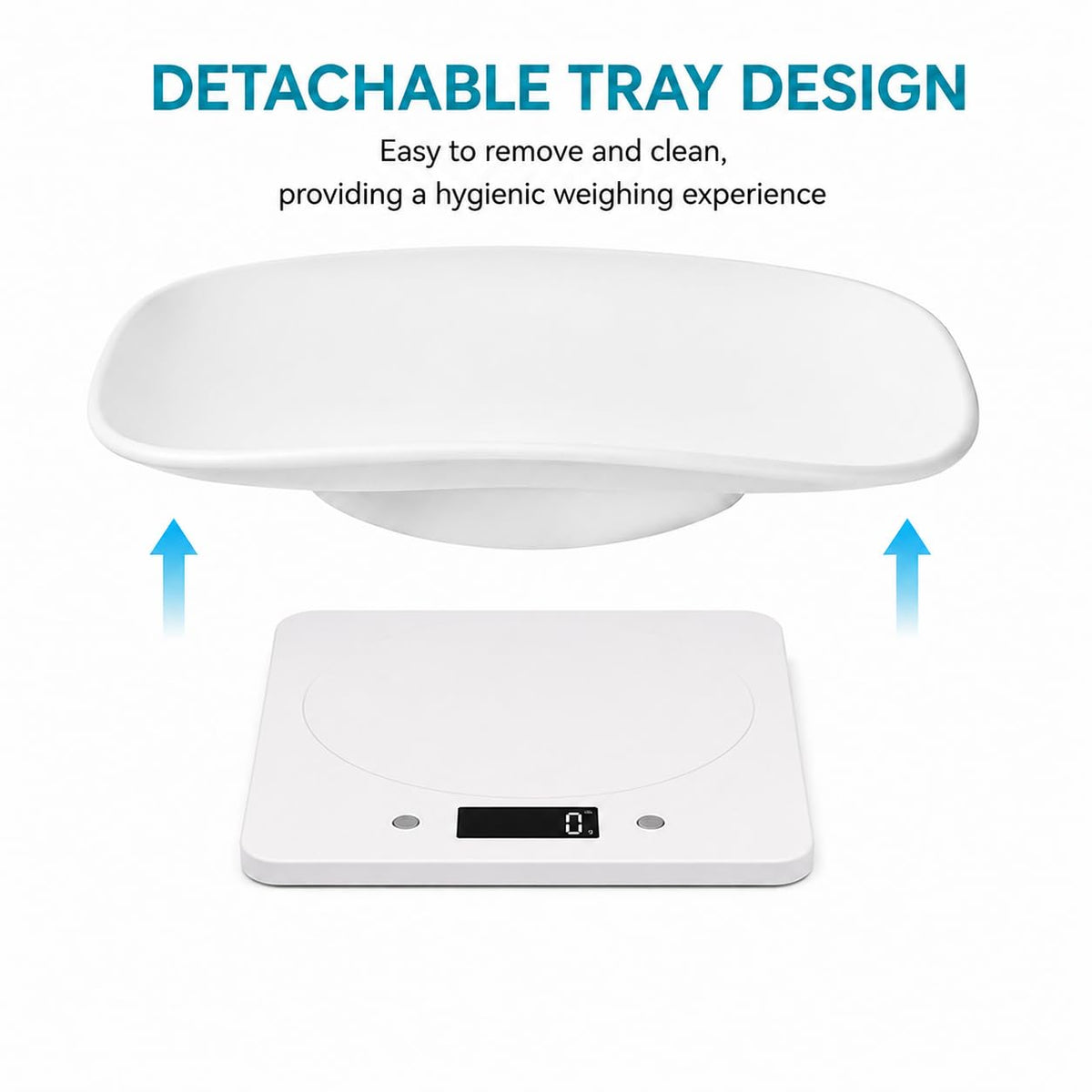 Digital Pet Scale with Removable Tray & Tape Measure W59709
