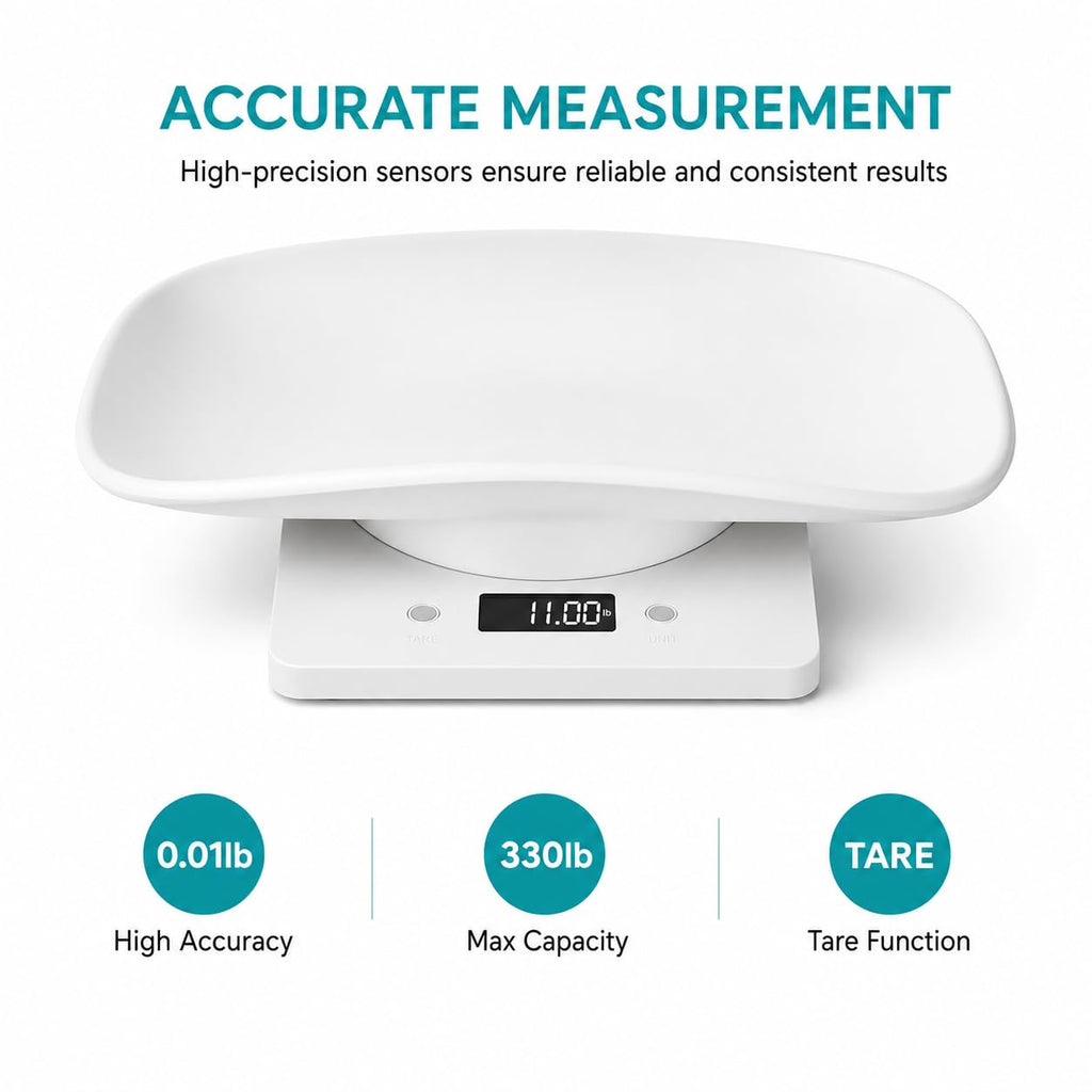 Digital Pet Scale with Removable Tray & Tape Measure W59709
