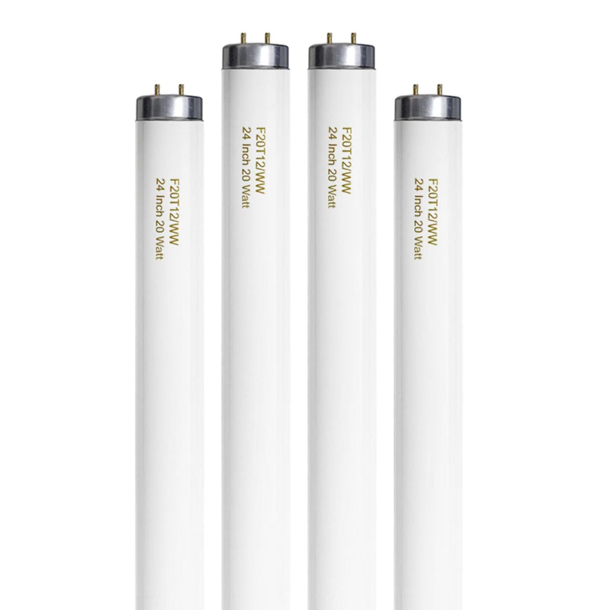 20 Watt Soft Warm White T12 Fluorescent Tube Light Bulb 24 Inch 4 Count V669