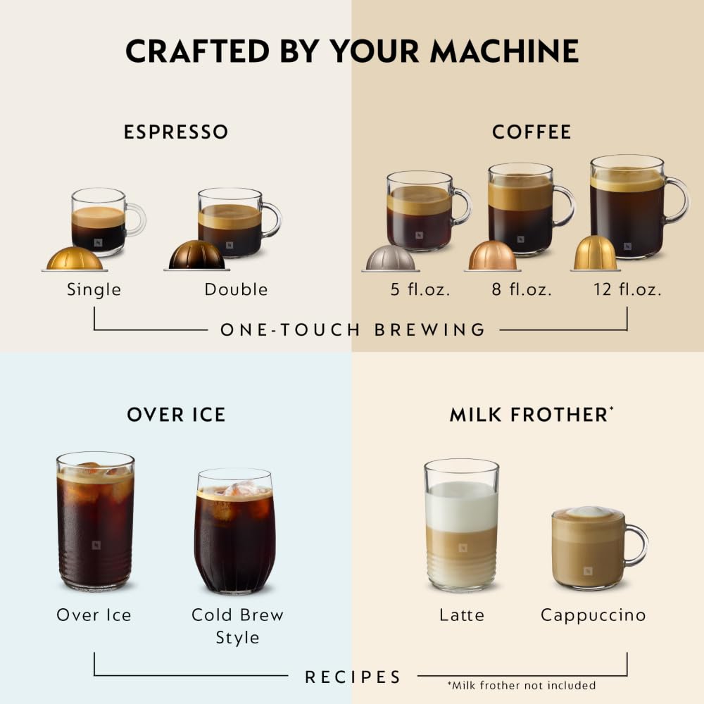 Liquorice Black Coffee Machine with Milk Frother Z6596