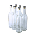 750ml Glass Bottle With Cork 6-Pack D47719