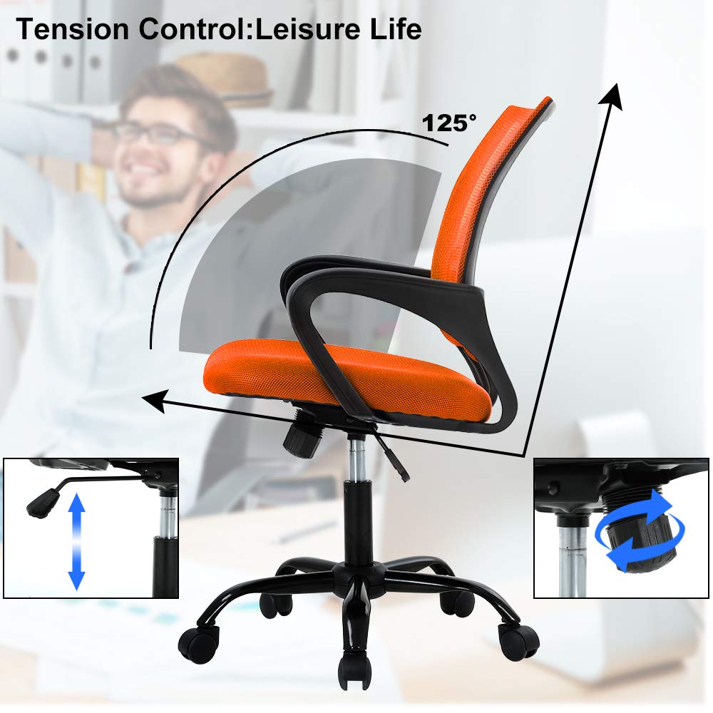 Ergonomic Mid Back Mesh Office Chair with Lumbar Support Q326