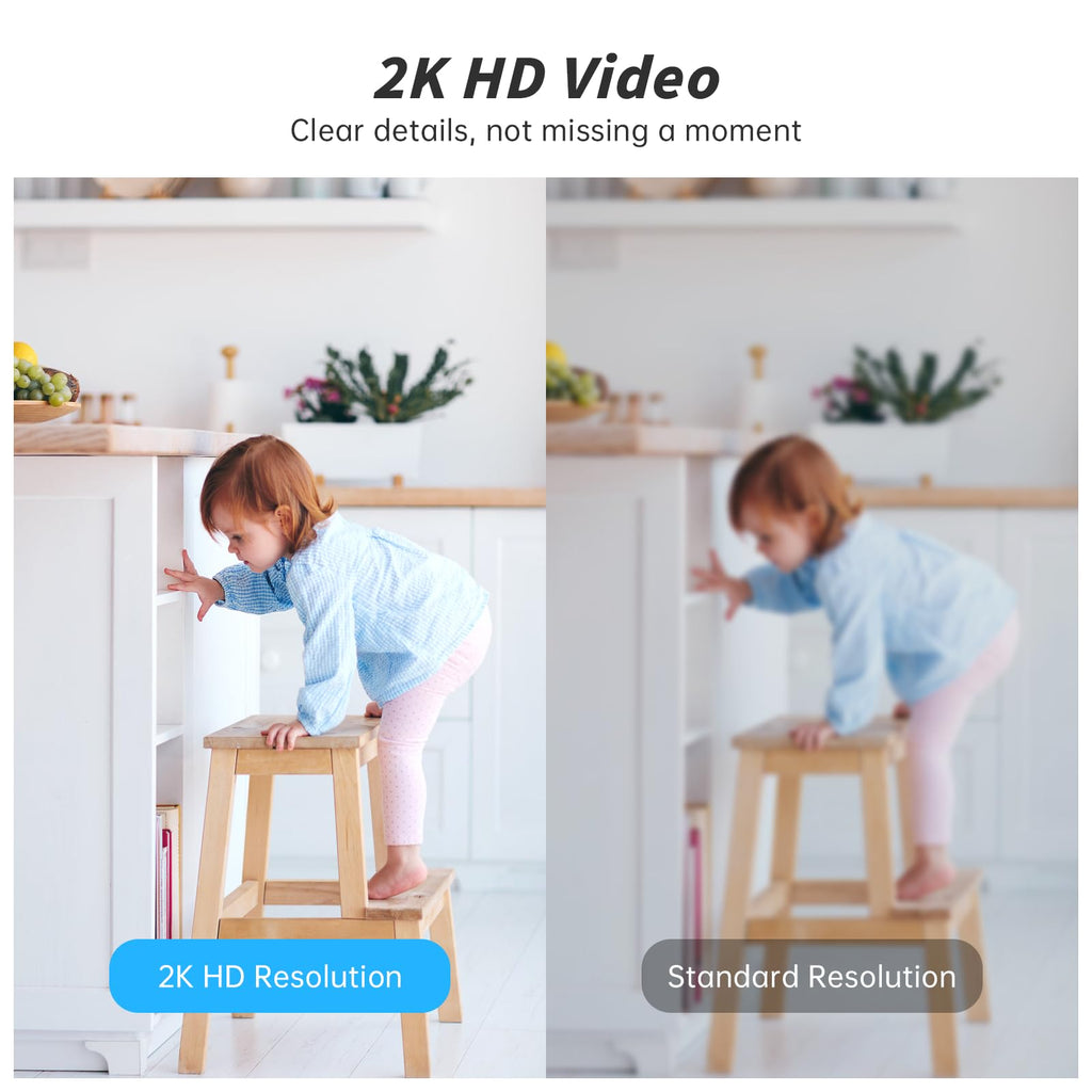 Indoor Camera 5G&2.4G WiFi 360° Pan/Tilt 2-Pack L791