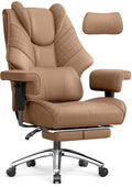 Big and Tall Executive Office Chair with Footrest and Lumbar Support S221