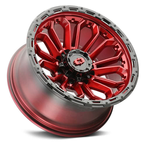 20x9 8x170 +12mm Red Wheel Rim 20" B87774