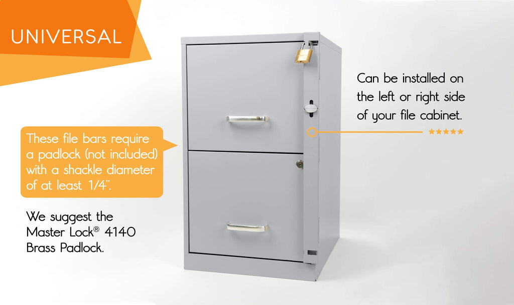 Locking Bar 2 Drawer File Cabinet X82773
