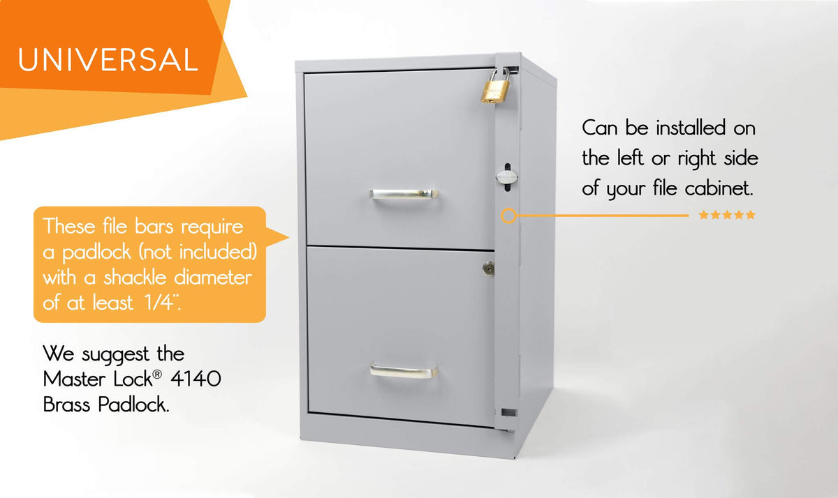 Locking Bar 2 Drawer File Cabinet X82773