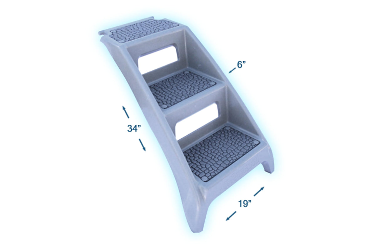 Elevated Pet Bathing Large Teal with Steps C88563