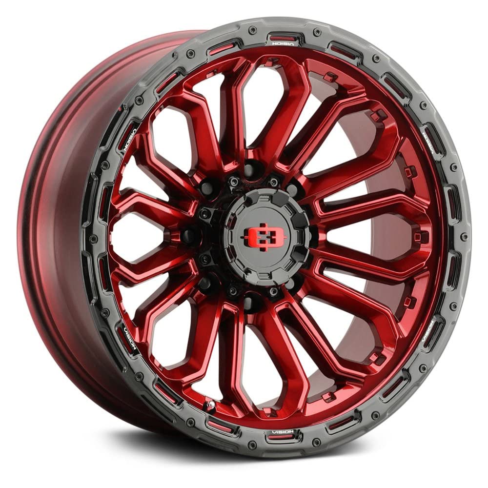 20x9 8x170 +12mm Red Wheel Rim 20" B87774