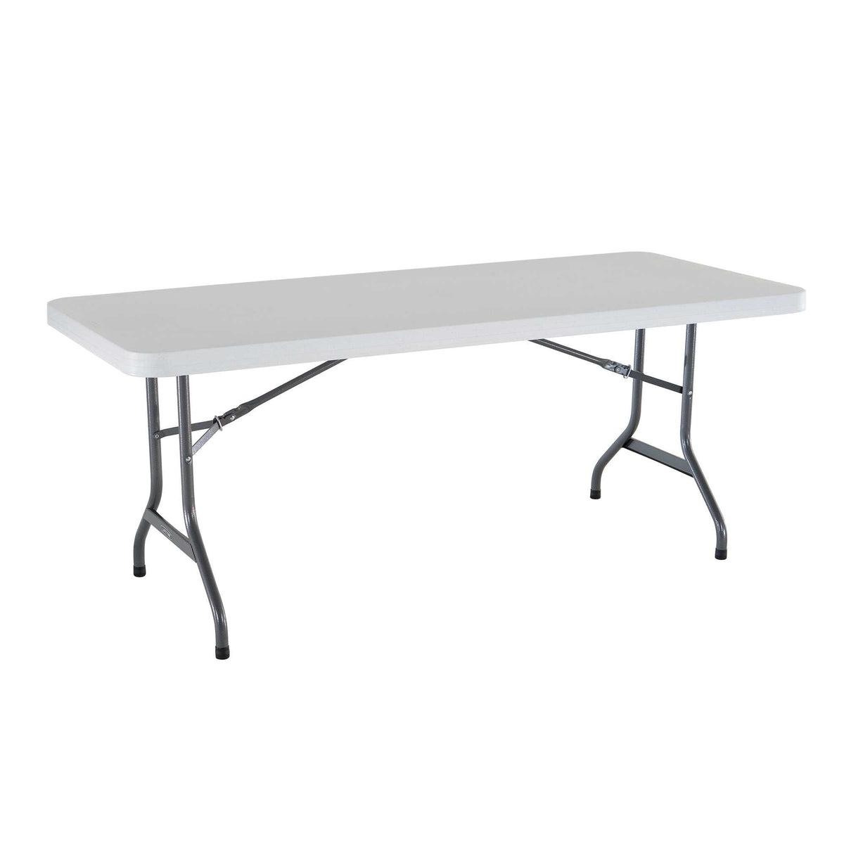 White 6 Feet Folding Utility Table Pack of 4 A687609