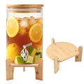 Wooden Drink Dispenser Stand and Water Jug Holder V483901