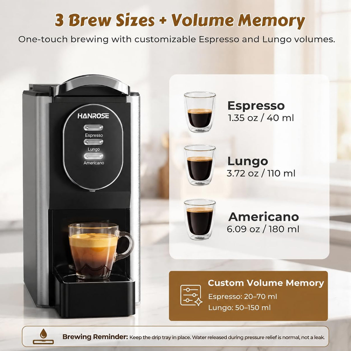 Stainless Steel 20 Bar Espresso Machine G516316