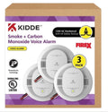 Hardwired Smoke & Carbon Monoxide Detector, 3 Pack I484246