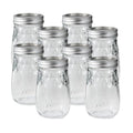 Glass Mason Jar Regular Mouth Pint Size 16 OZ Pack of 8 K43445
