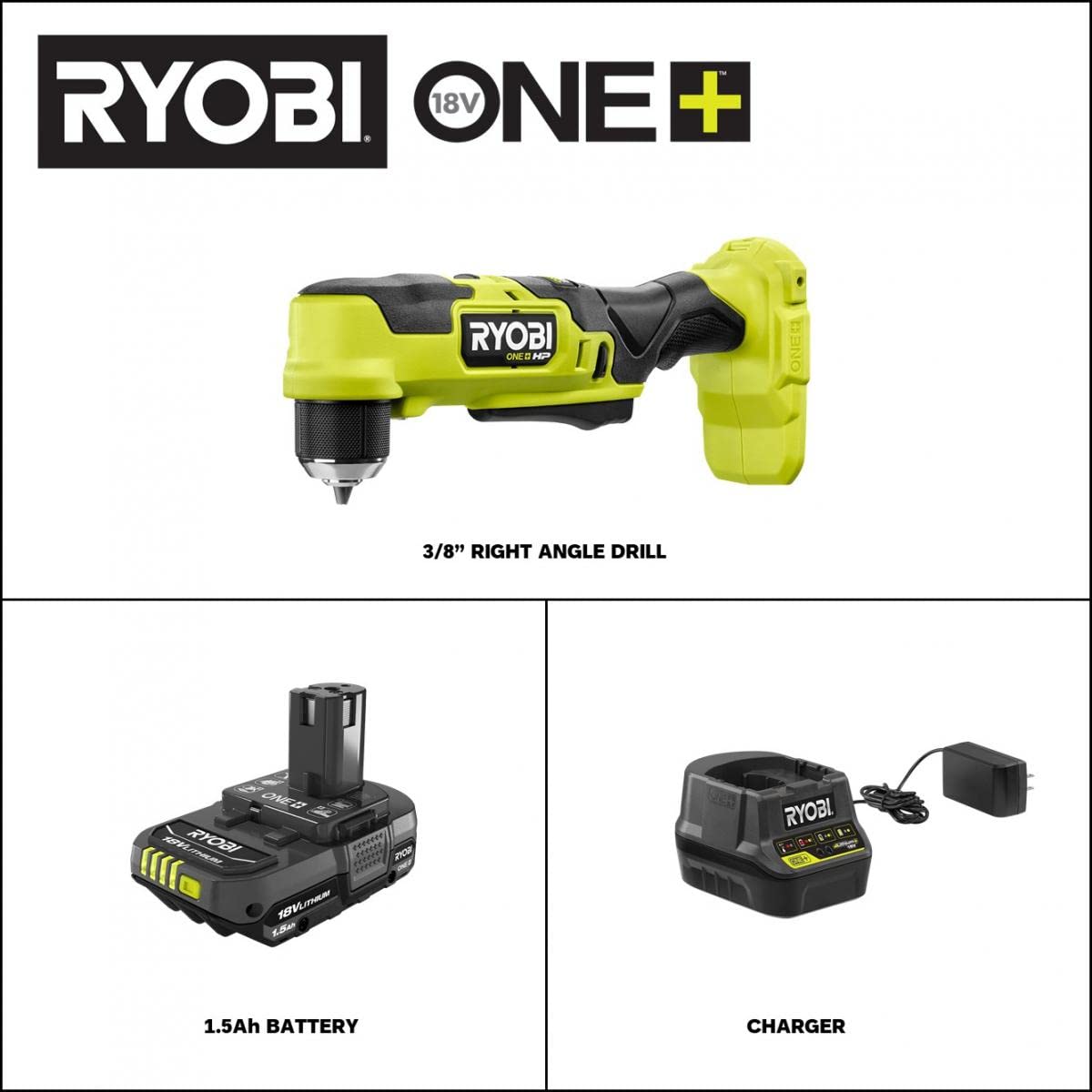 18V Brushless Cordless Compact 3/8 in. Right Angle Drill Kit Y76250