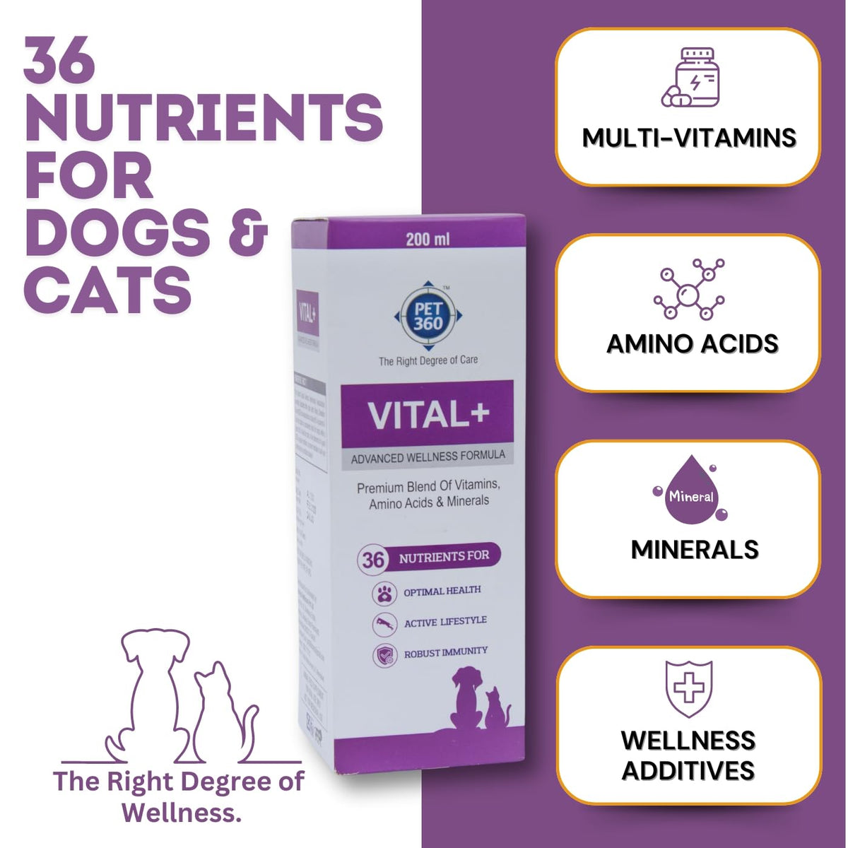 Multivitamin Syrup Nutritional Supplement for Dogs & Cats 200 ml I658