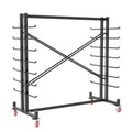 Heavy-Duty 2000LBS 7-Tier Rolling Lumber Storage Rack Z6623