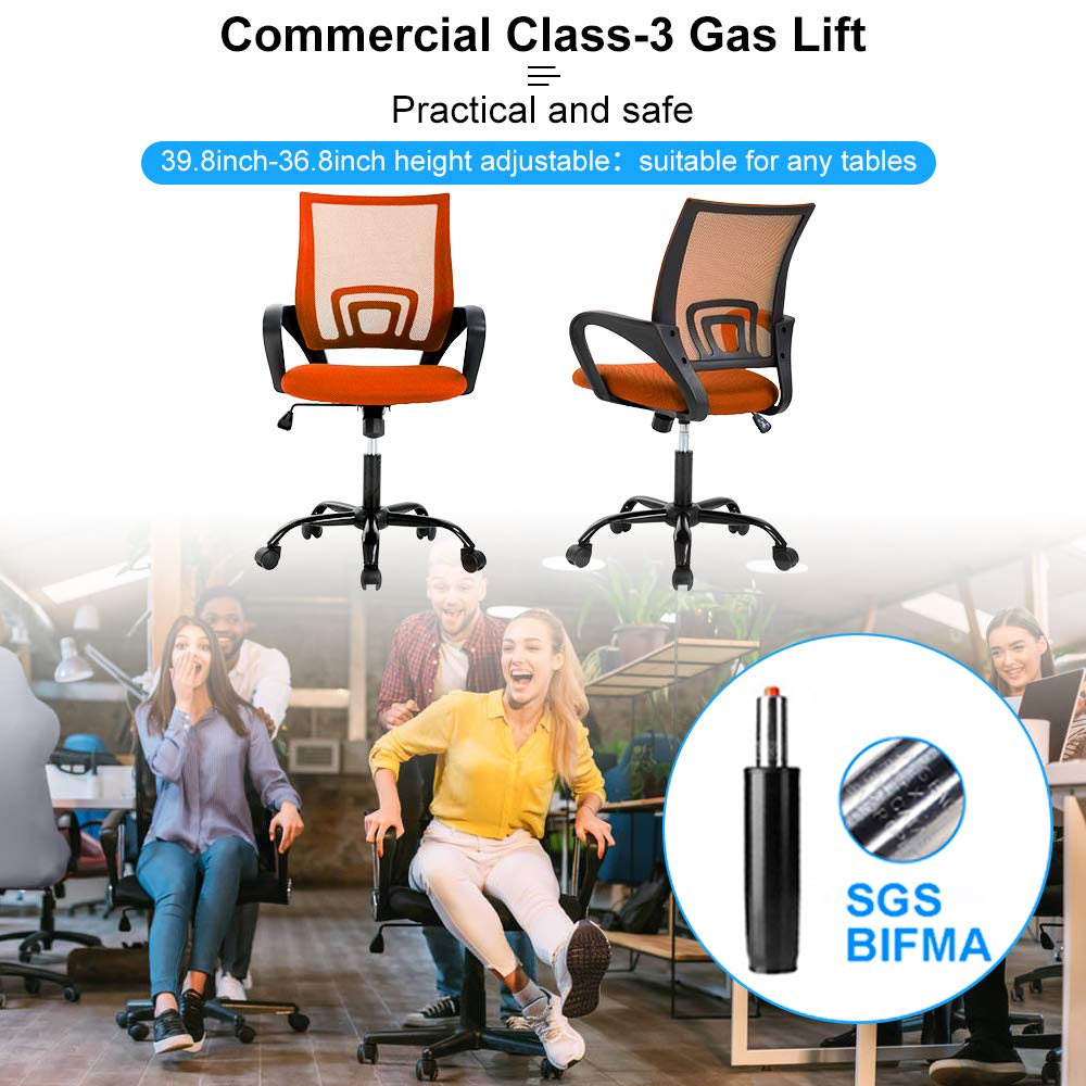 Ergonomic Mid Back Mesh Office Chair with Lumbar Support Q326