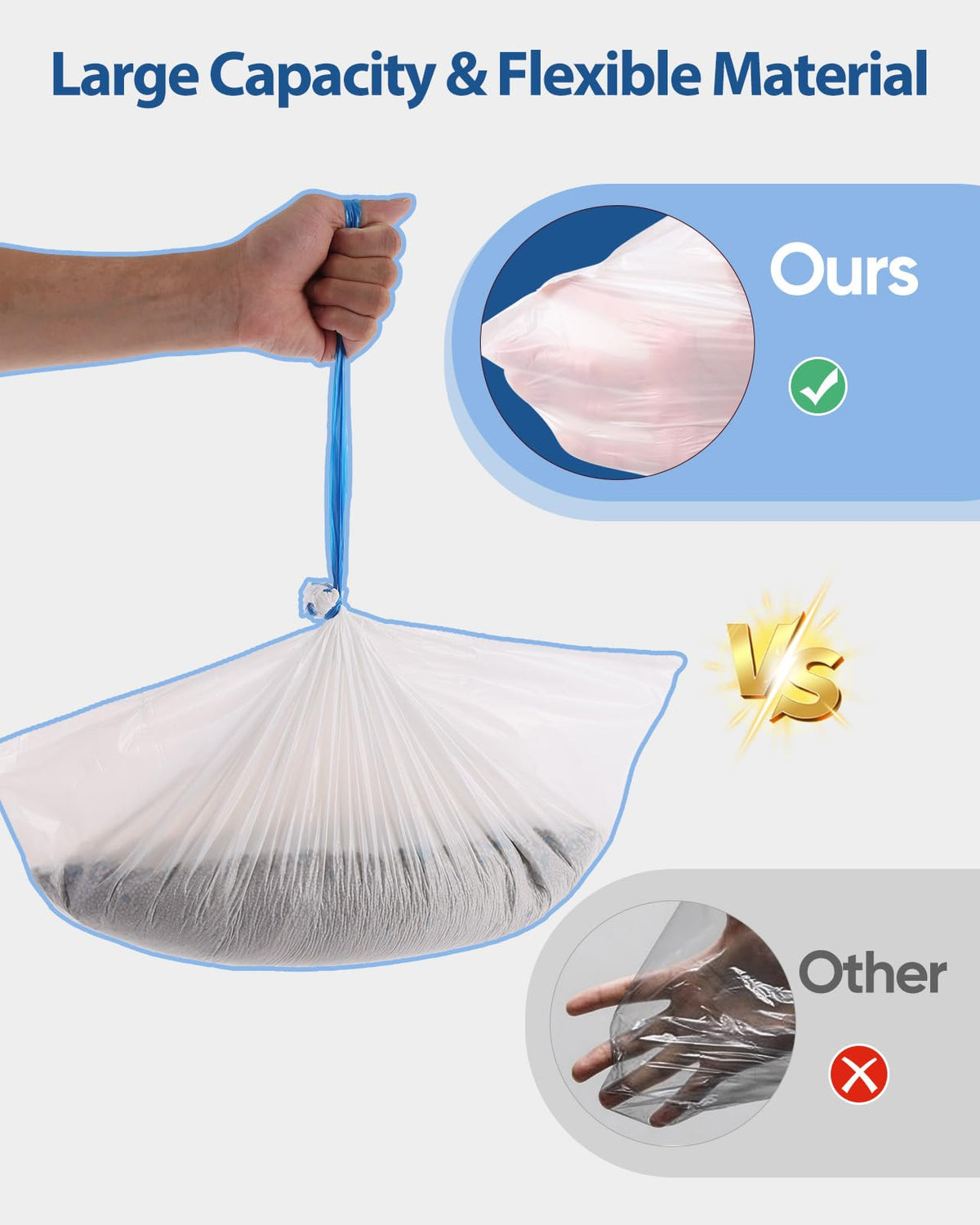 150 Count Drawstring Cat Litter Bags C19536