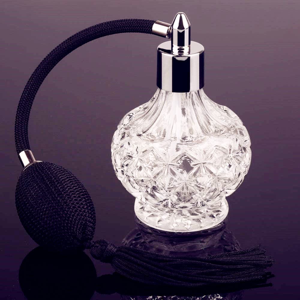 80ml Clear Crystal Vintage Style Perfume Bottle W205936