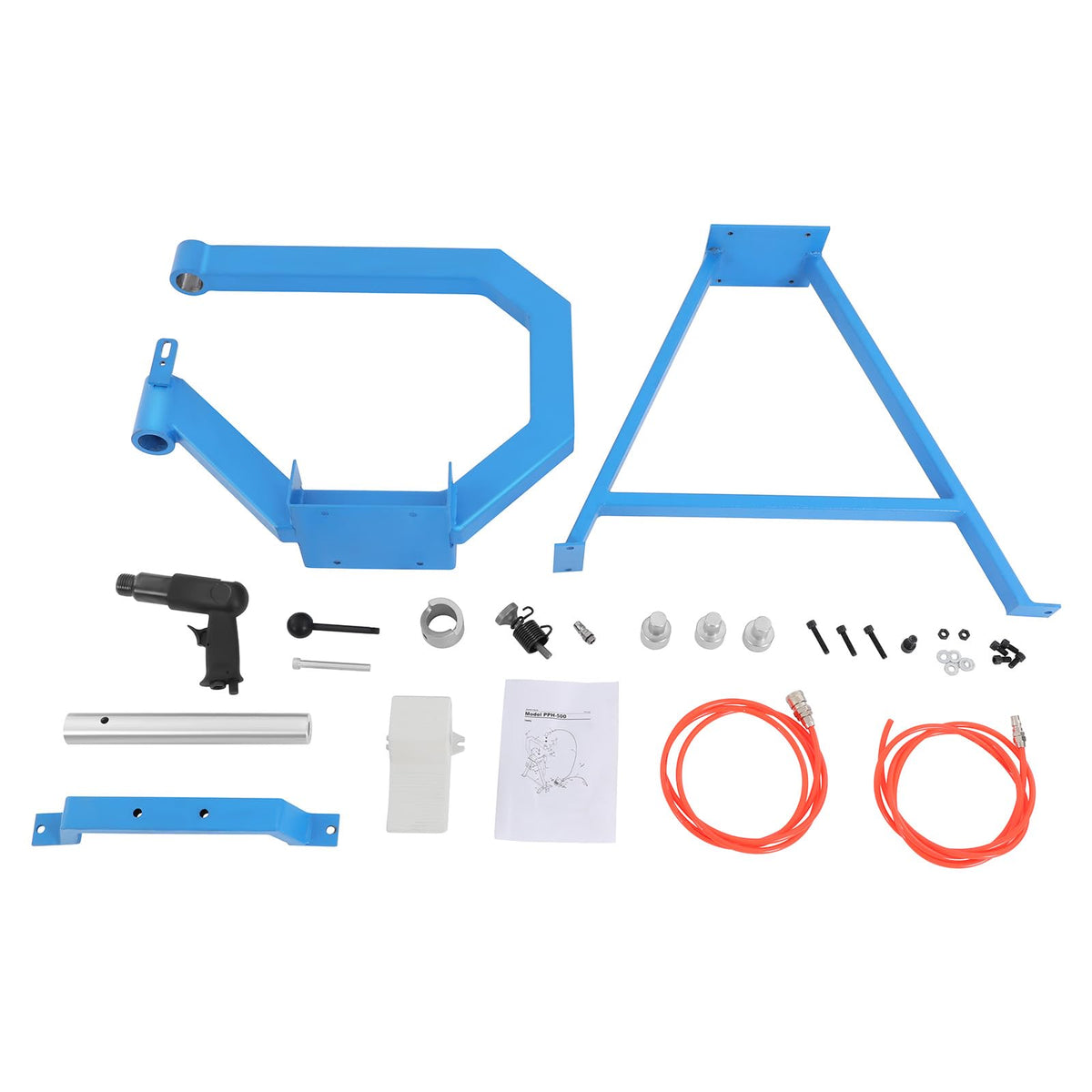 4" Pneumatic Planishing Hammer, 875-1350 RPM Metal Shrinker Stretcher with Cast-Iron Stand, Foot Pedal Q925870