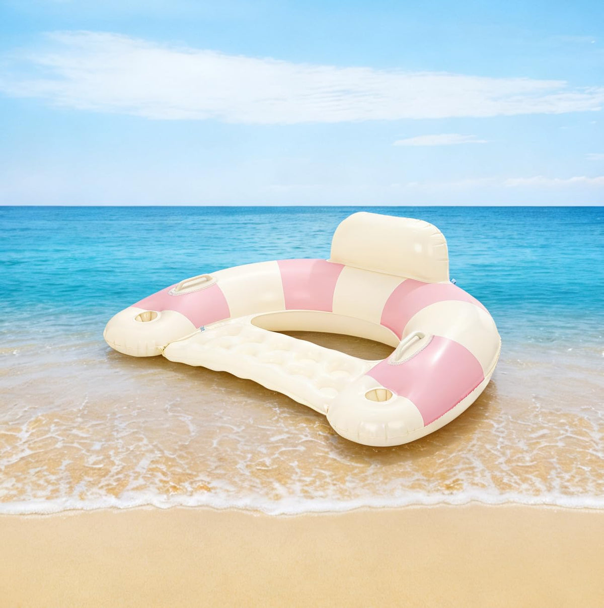 Inflatable Pool Float Chair with Cup Holders M6732