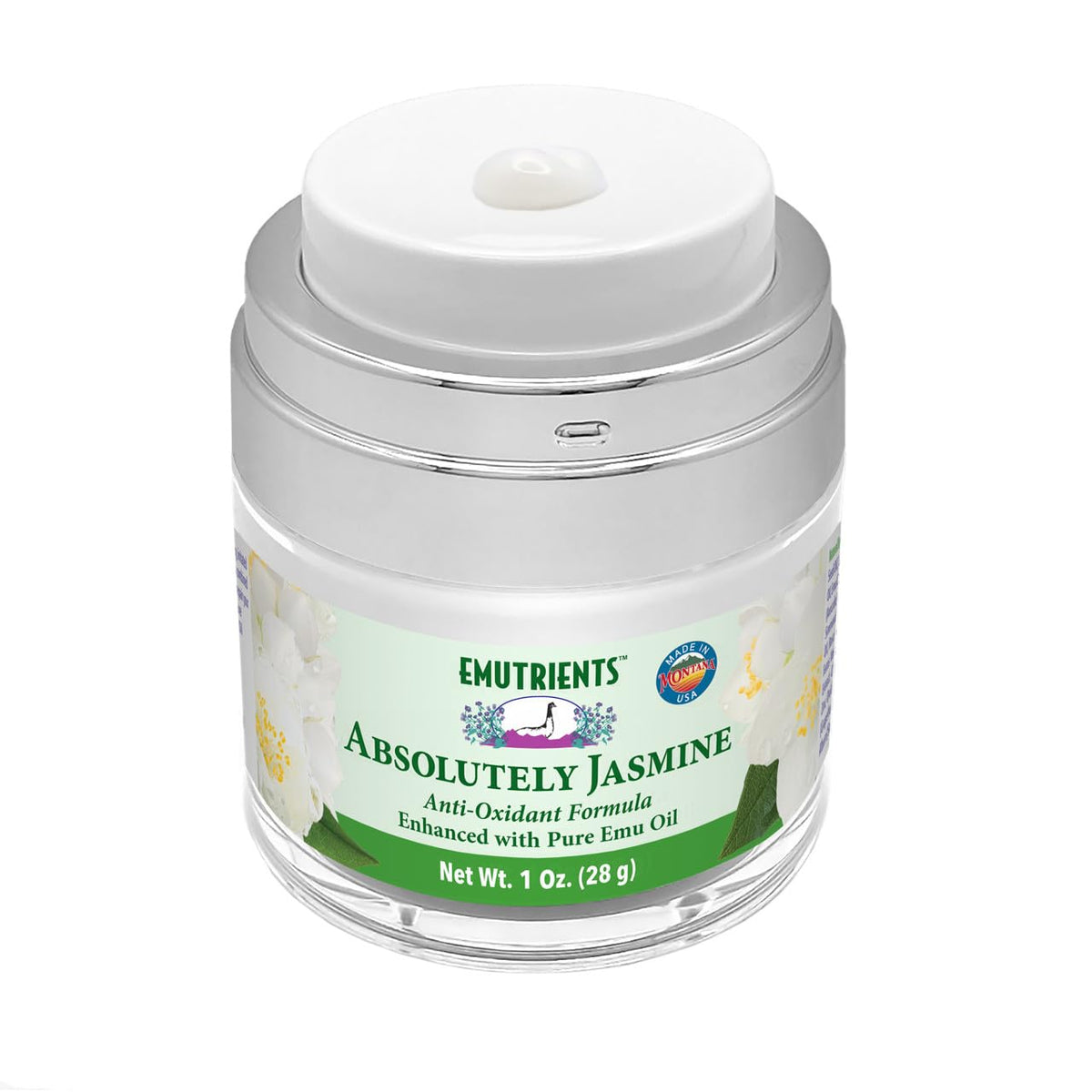 Jasmine Facial Cream 1 Ounce Jar with Emu Oil H1677