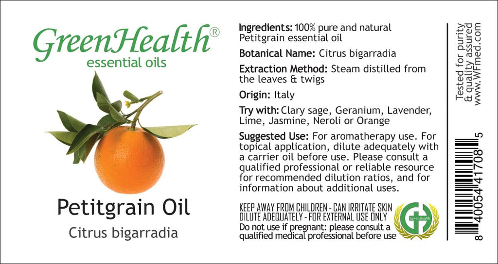 Petitgrain 8 fl oz Glass Bottle Pure Essential Oil N258896