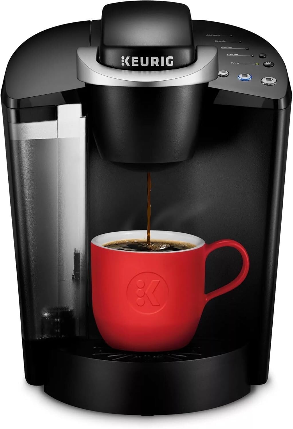 Single Serve K-Cup Pod Coffee Maker, 3 Brew Sizes, 48oz Removable Reservoir, Black Q3462