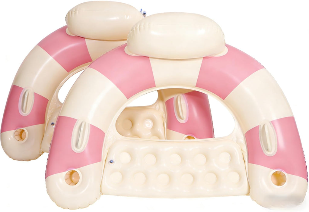 Inflatable Pool Float Chair with Cup Holders M6732