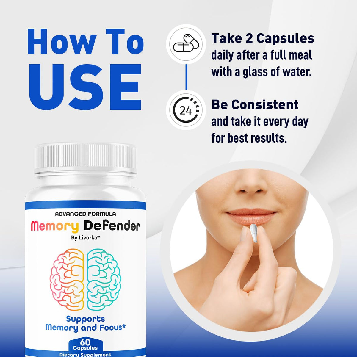 Memory Supplement 180 Capsules S478461