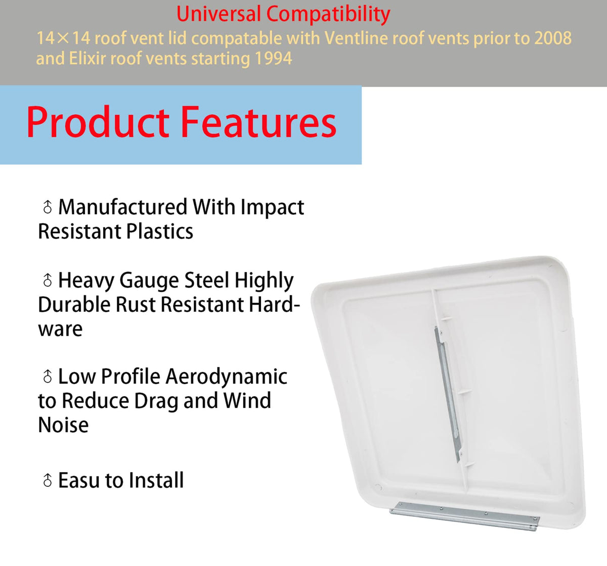 14" x 14" Roof Vent Cover 2 Pack H1675