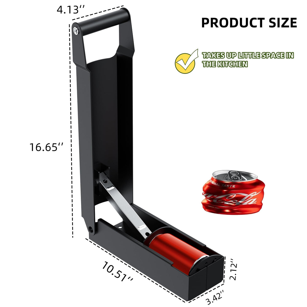 Wall-Mounted Heavy Duty Can Crusher Q853