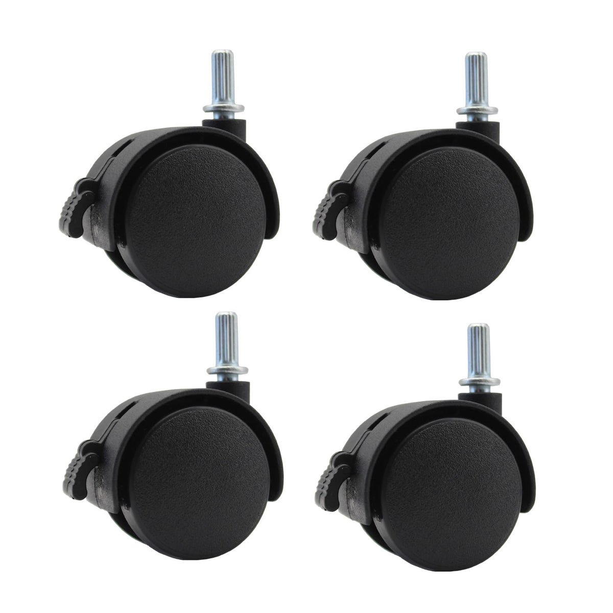 1.5 Inch Locking Swivel Caster Wheels 4 Pack Q648426