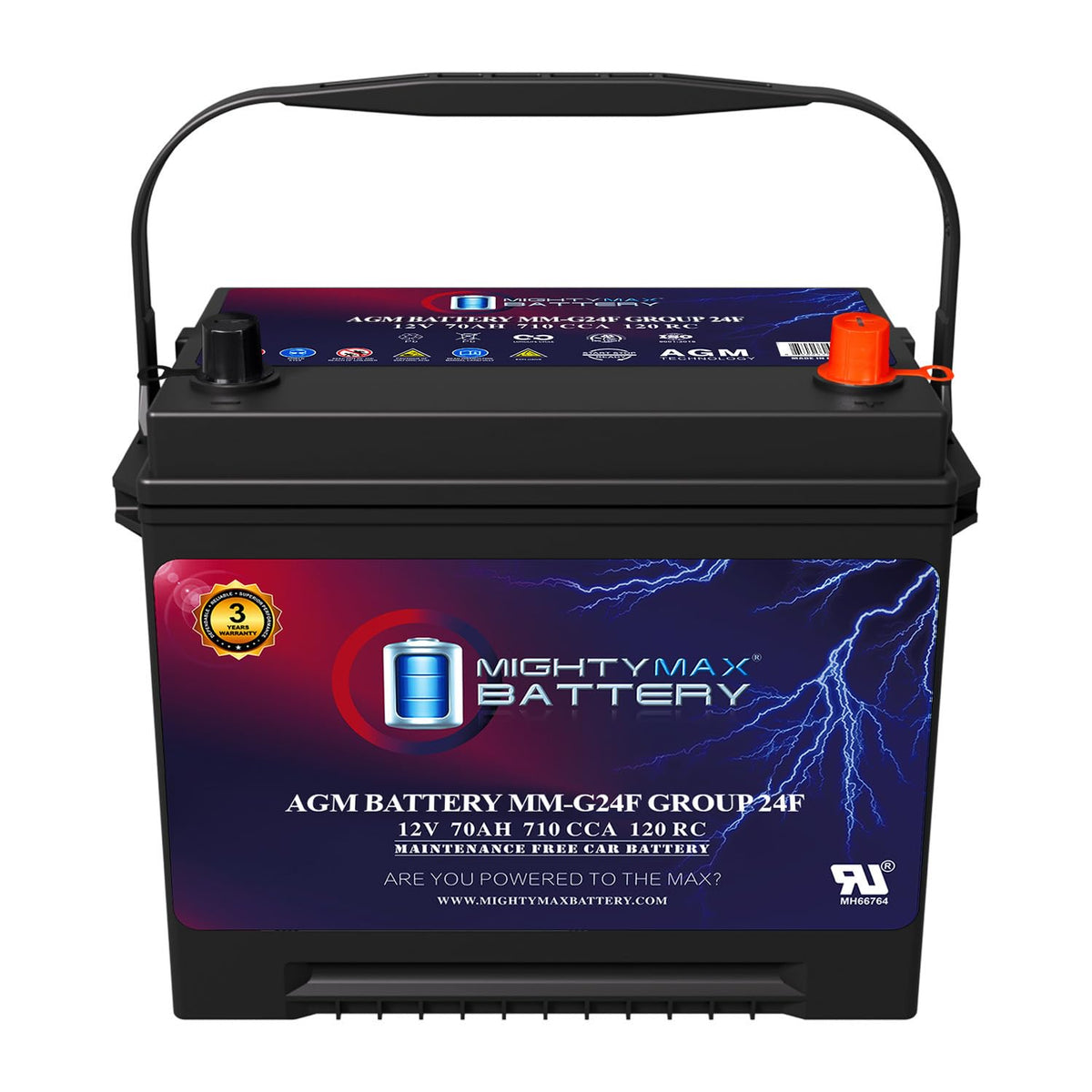 12V 70Ah AGM Replacement Battery L754655