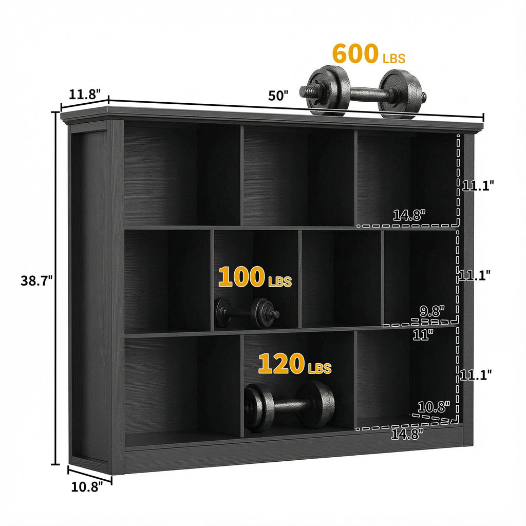Black Cube Storage Shelf T326