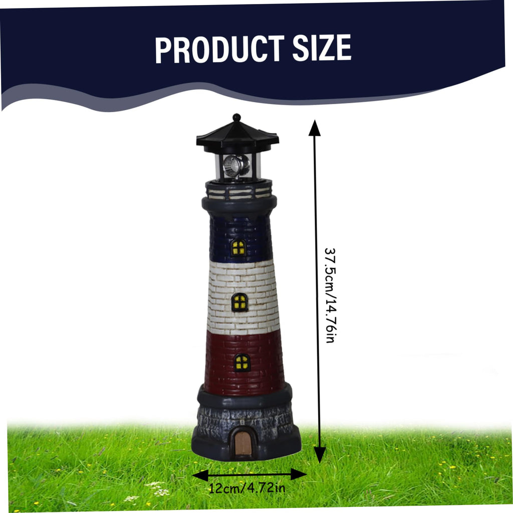15 Inch Waterproof Rotating LED Lighthouse Lamp T9249