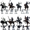 Medieval Knights Toy Soldier Cavalry Horses Set Y9250