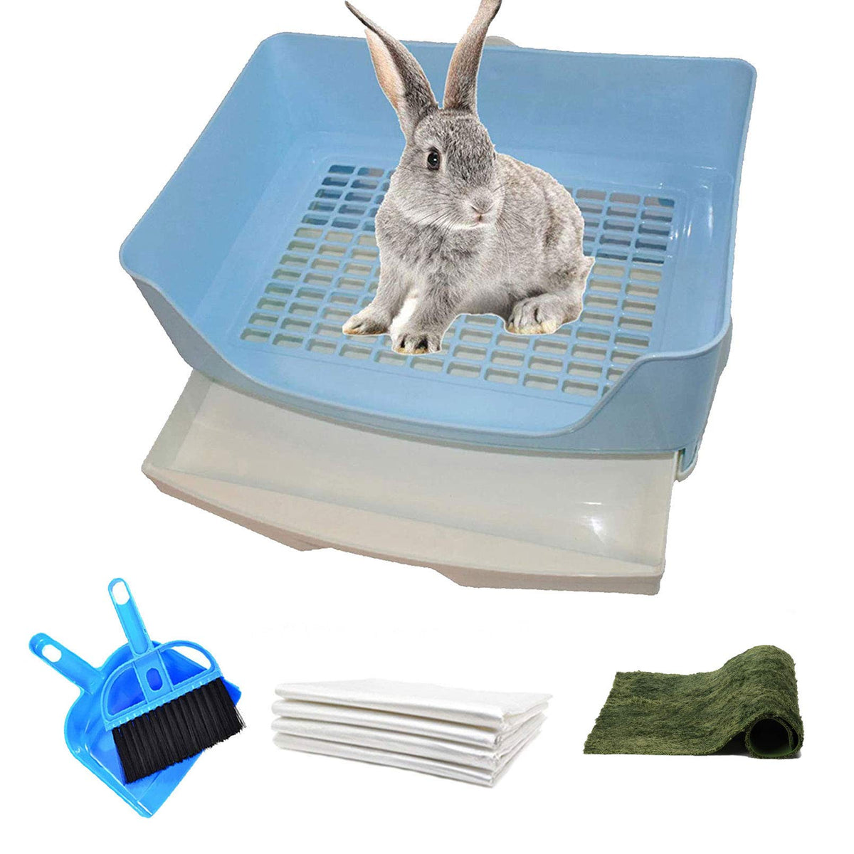 Plastic Rabbit Litter Box with Drawer J704