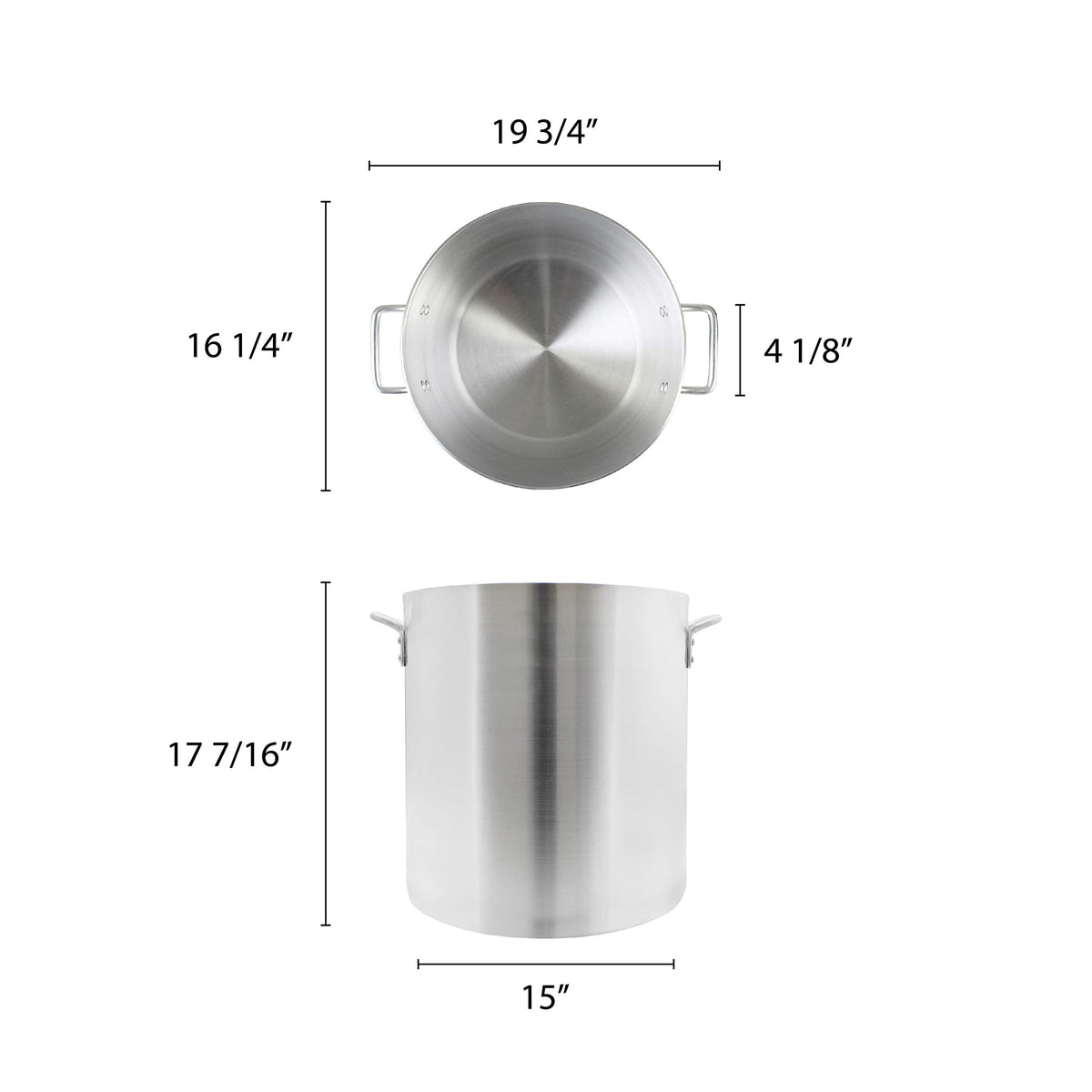 60 Quart Aluminum Stock Pot G386