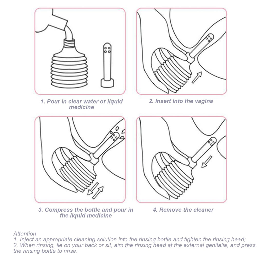 16Pcs 50ml/180ml Disposable Douche Bottles N269