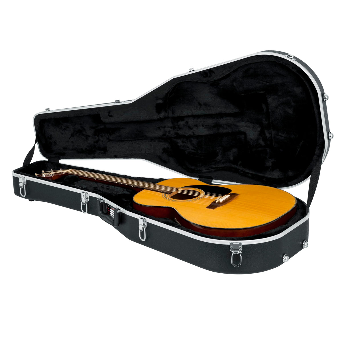 Lightweight ABS Molded Case for Dreadnought Acoustic Guitars E8180