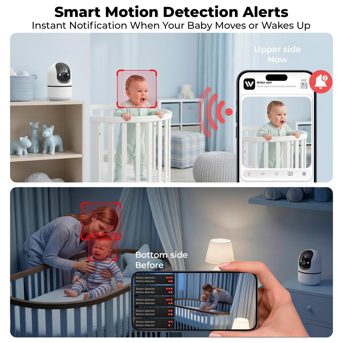 Indoor Camera 5G&2.4G WiFi 360° Pan/Tilt 2-Pack L791