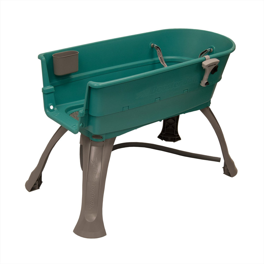 Elevated Pet Bathing Large Teal with Steps C88563