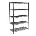 5-Tier Heavy Duty Metal Shelving Unit on Lockable Wheels T5383